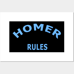 Homer Rules Posters and Art